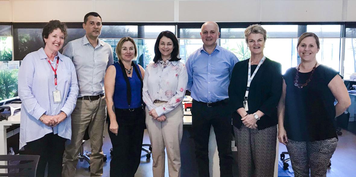 Western Queensland PHN CEO Stuart Gordon, his team, and Meredith and Tim from the Agency