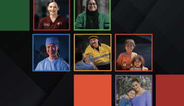Strategy delivery roadmap - The roadmap has been produced collaboratively and agreed by Australia’s Commonwealth, state and territory governments. The document has been informed through detailed consultations with patients, consumers, carers, healthcare providers, industry, organisations and innovators. Cover - Graphic of road with multi-coloured panels of red, blues and greens with black background