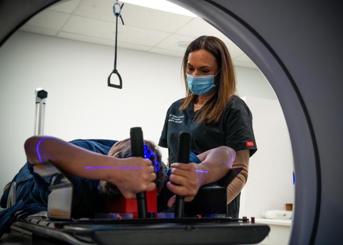 Photo: specialist and patient