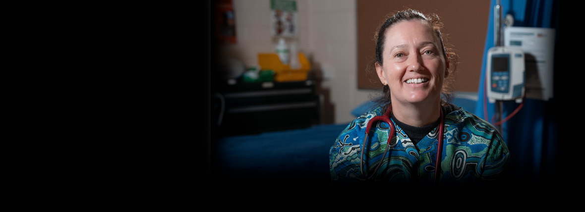 Healthcare provider smiling at camera