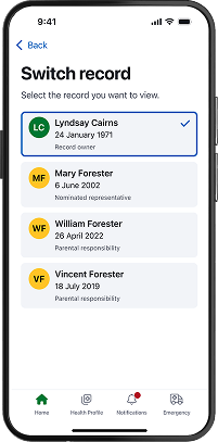 1800MEDICARE app switch record screen