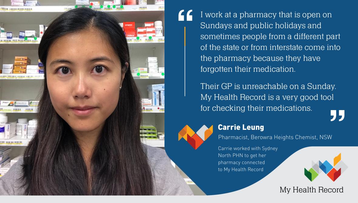 Carrie Leung, Pharmacist, Berowa Heights Chemist NSW