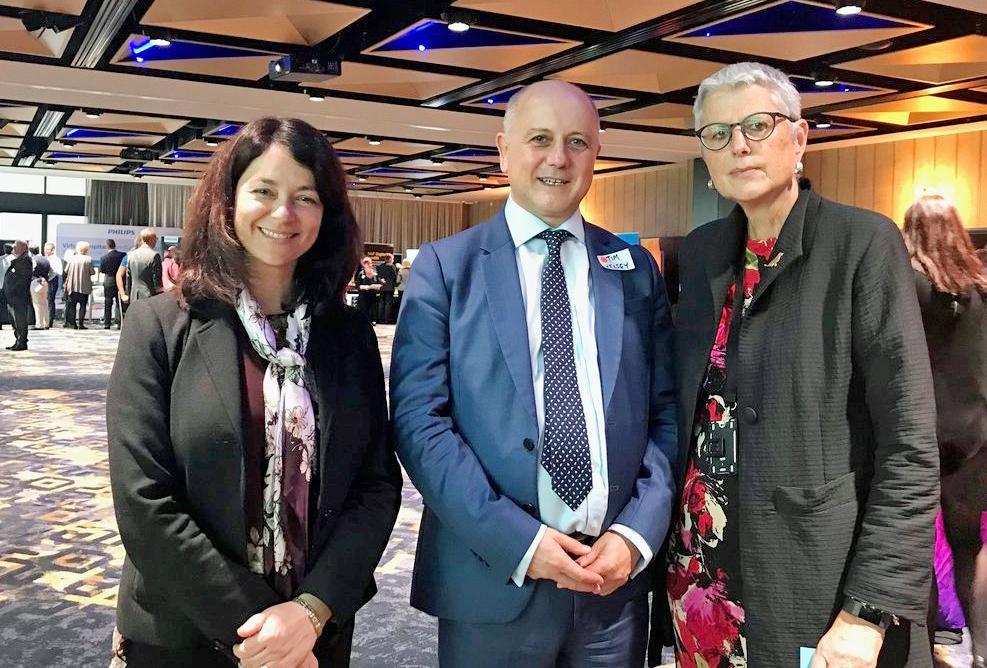 Prof Meredith Makeham, Agency CEO Tim Kelsey, and Robyn Kruk AO