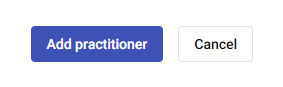 Add a practitioner button