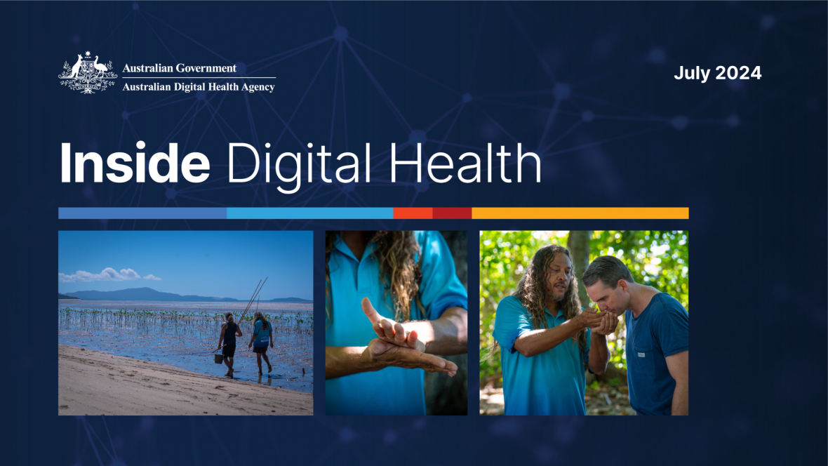 Inside Digital Health July 2024 newsletter banner with three nature and community images.