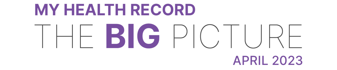 My Health Record - The Big Picture April 2023 - heading