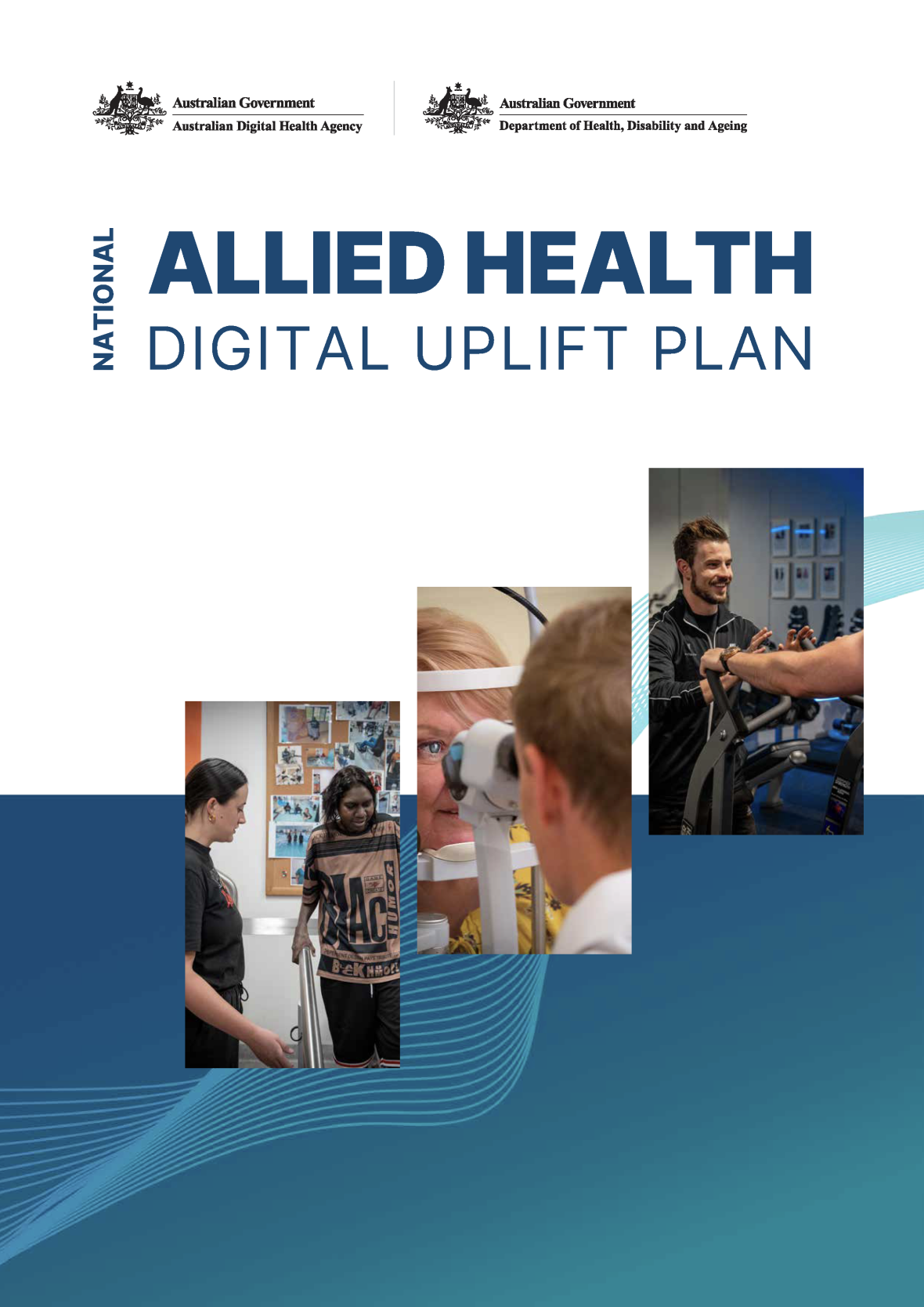 Cover page for the National Allied Health Digital Uplift Plan