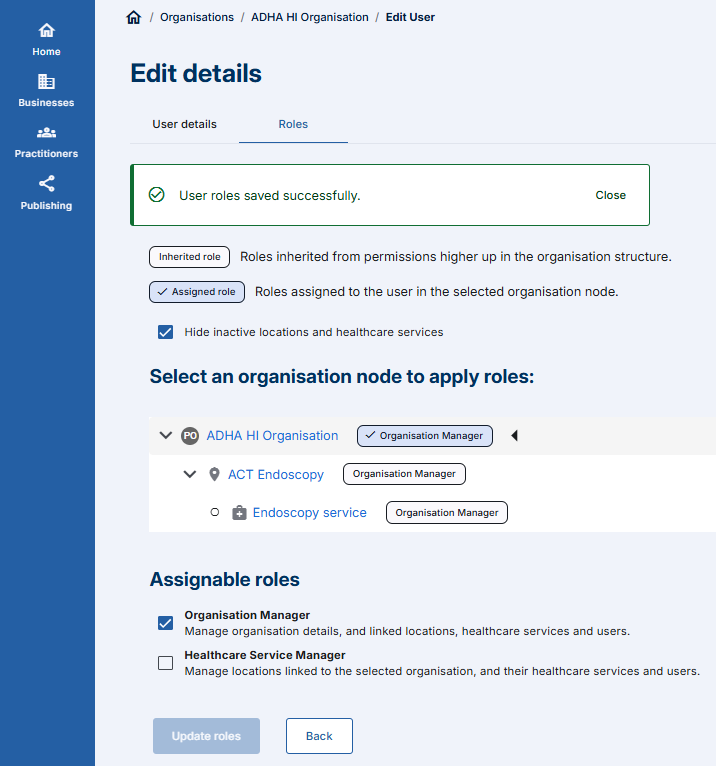 PCA - New practice manager role tile