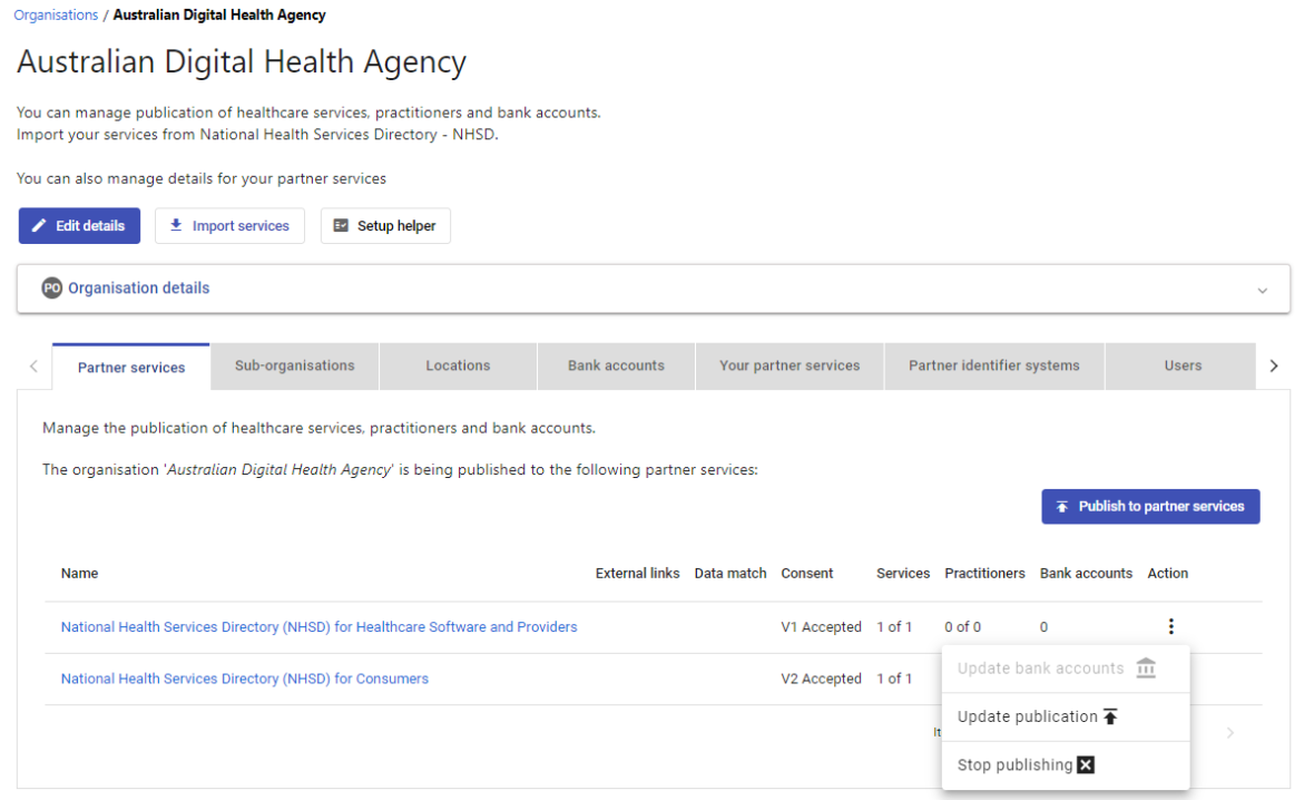 PCA stop publishing screenshot